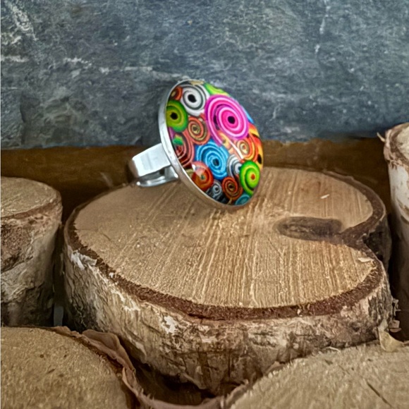 Hand Crafted Jewelry - GoGo Ring - Whirly Girl